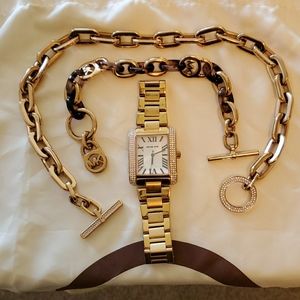 Rose gold Michael kors jewelry set